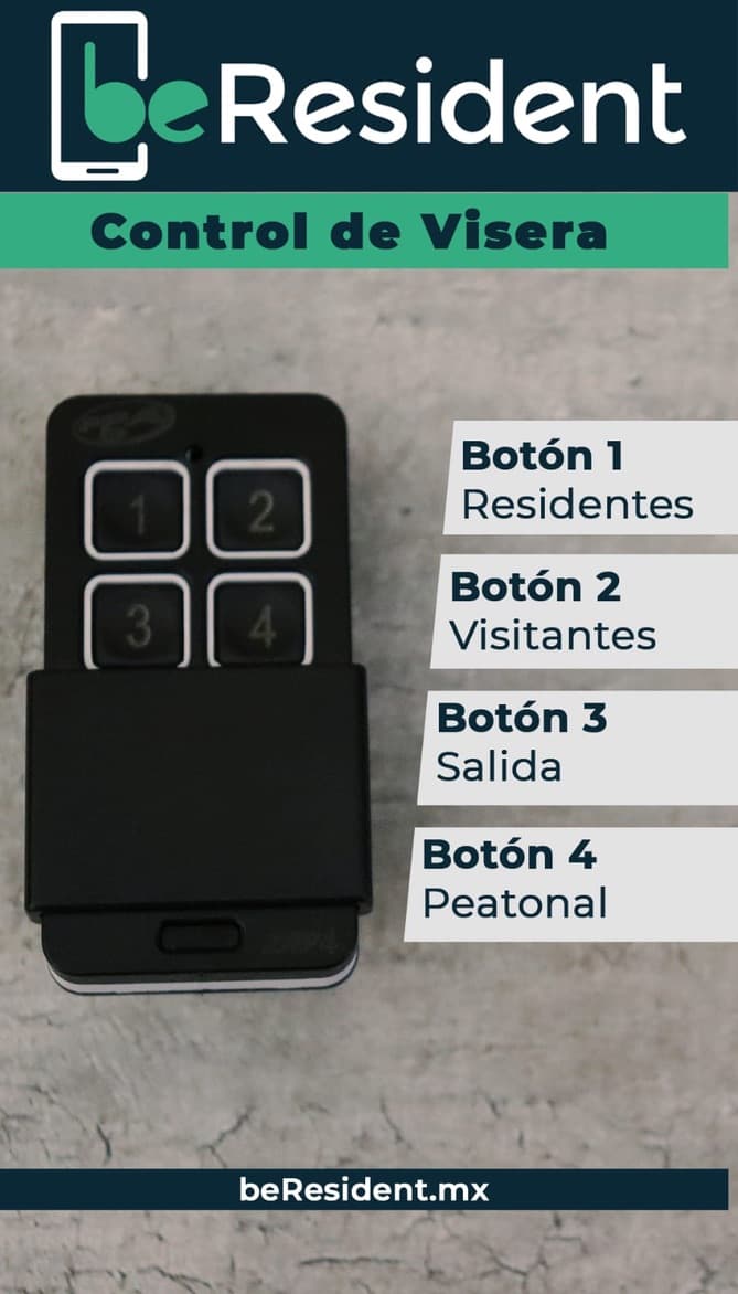 Control de Visera Be Resident